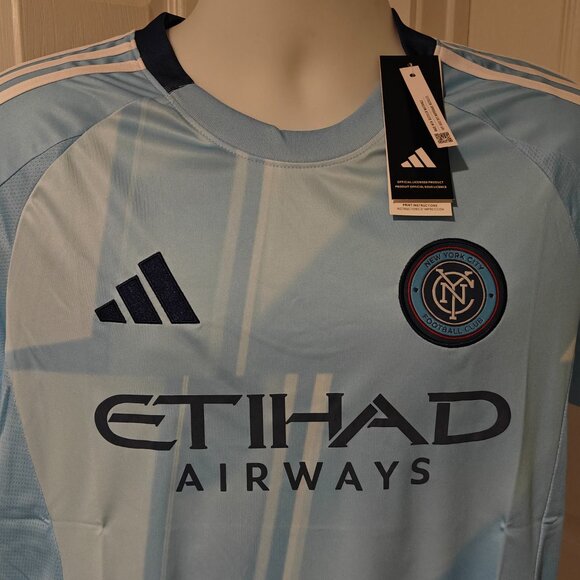 Adidas NYCFC 25/26 Home Jersey Men's Sizes S-XL Blue NWT New York City MLS - Picture 4 of 15